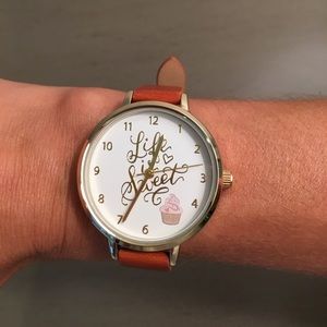 Life is Sweet cupcake watch